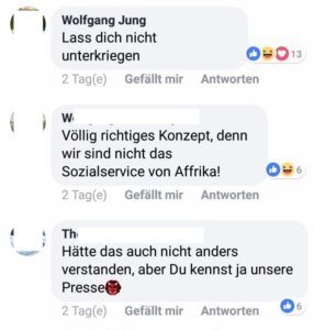 Kommentare zu Reinhard Bösch auf dessen FB-Account