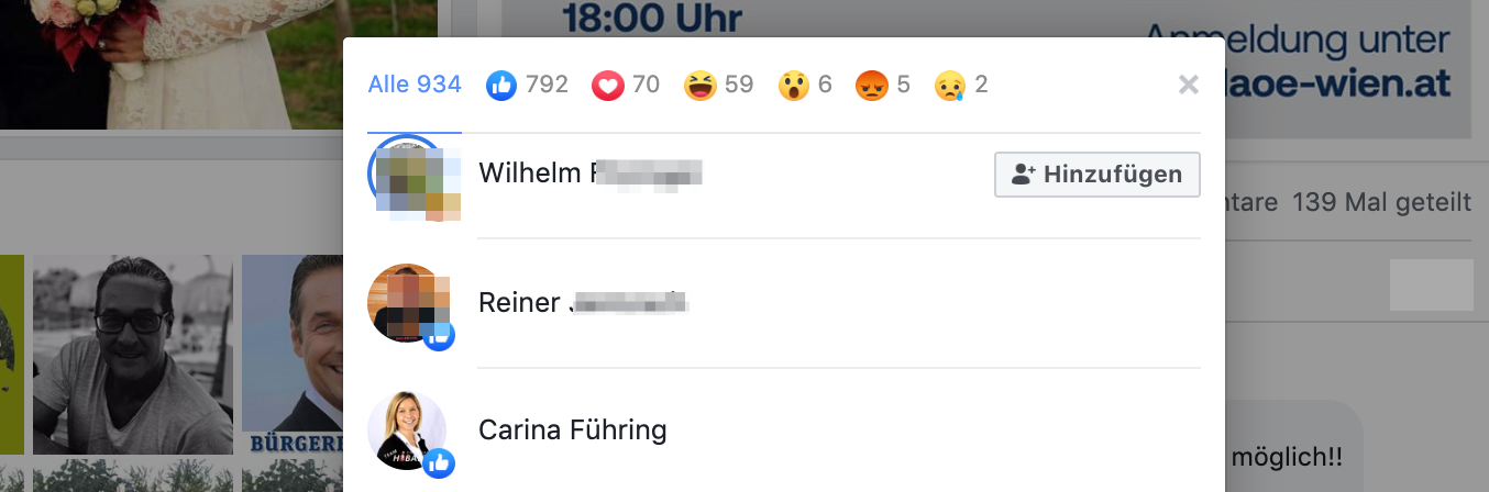 Like für Strache/DAÖ: Carina Führing