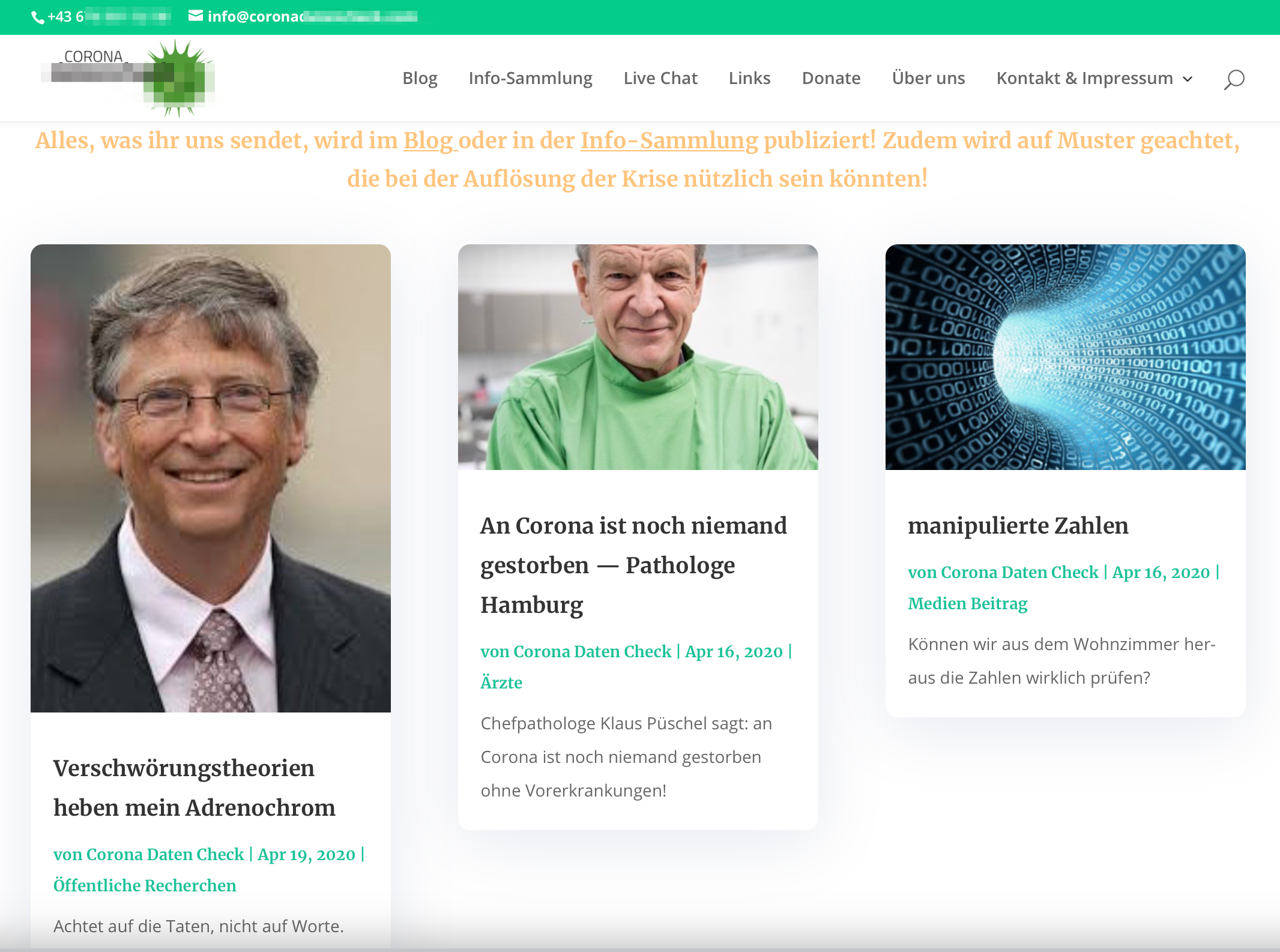 Zahnmediziner: Verschwörungstheorien von Bill Gates, über Leugnung der Gefährlichkeit des Virus bis zu "manipulierte Zahlen"