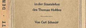 Buchcover Carl Schmitt, Der Leviathan in der Staatslehre des Thomas Hobbes (1938) - Zeichnung Walflischflosse am Cover