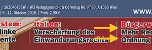 Cover "Zur Zeit" 40/18 mit hineingerutschtem Artikel "Bürgerwünsche: Mehr Recht und Ordnung im Land"