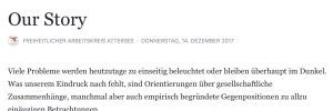 Facebook-Auftritt Atterseekreis (Wahlflosse als Motiv im Logo)