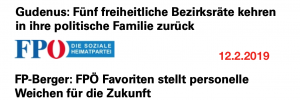 FPÖ Favoriten: Zuerst versuchte Austritte, danach Ausstausch des Führungspersonals