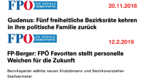 FPÖ Favoriten: Zuerst versuchte Austritte, danach Ausstausch des Führungspersonals