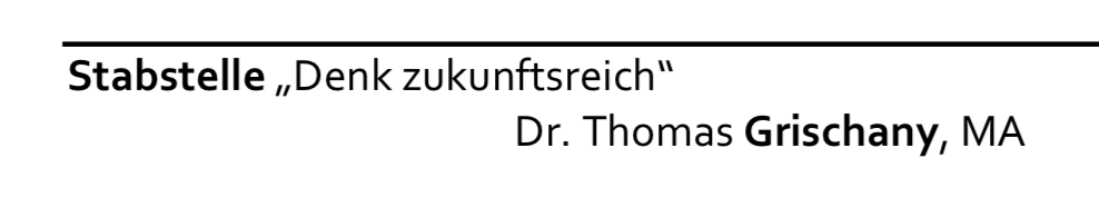 Grischany in der Geschäftseinteilung von Straches Ministerium