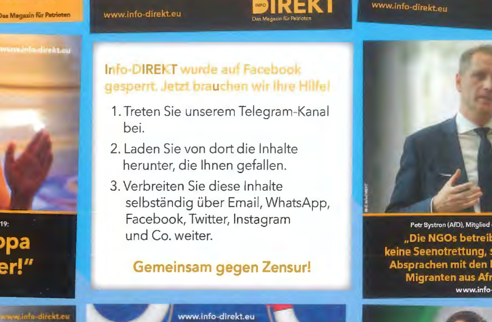 Info-Direkt als "Opfer" von Zensur