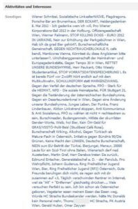 AktivitÃ¤ten und Interessen auf Facebook-Account von Thomas C. (2011)