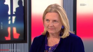Karin Kneissl im ORF Report