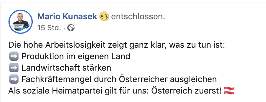 Die FPÖ will den Fachkräftemangel durch Österreicher ausgleichen – "Österreich zuerst"