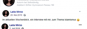 Laila Mirzo: Atterseekreis, Wochenblick, alles roger?