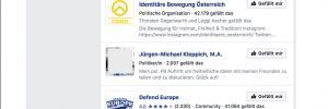 Pages liked by Alexander HÃ¶ferl (Screenshot Dez. 2017)