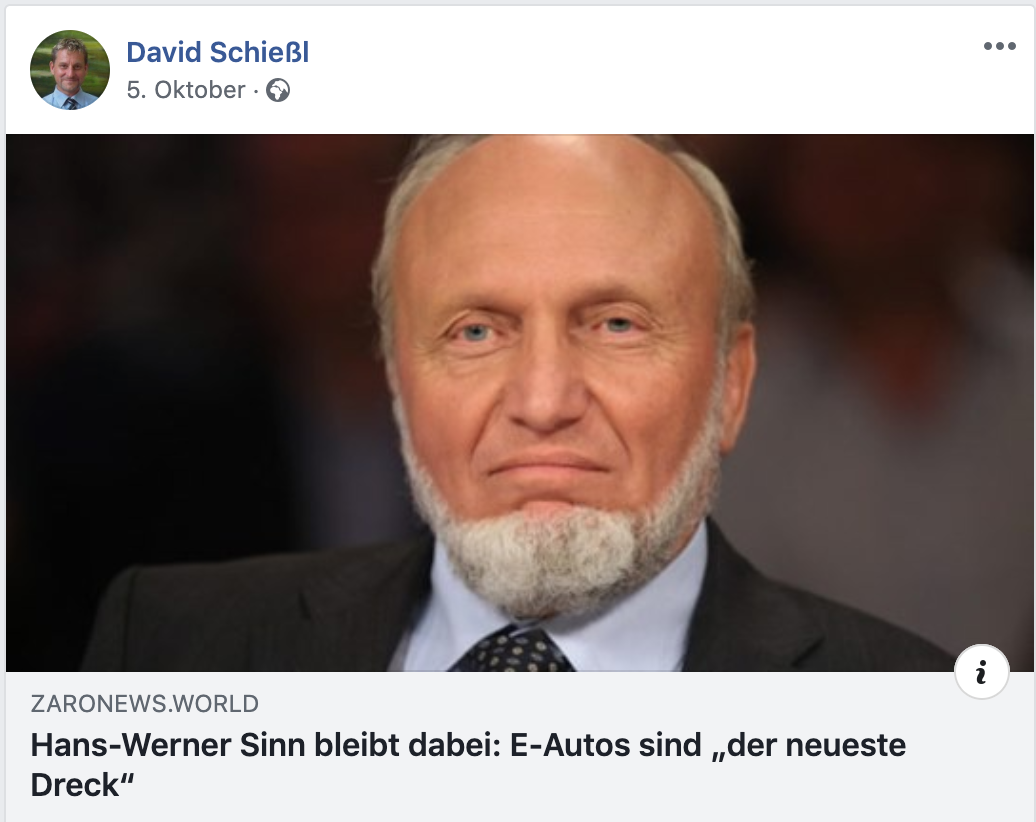 Schießl teilt von "zaronews"