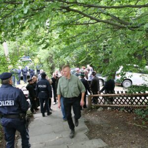 Hans Jörg Schimanek jun. 2009 während des SS-Veteranentreffens am Kärntner Ulrichsberg (Bildquelle: u-berg.at)