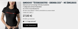 T-Shirt um 27€ im Brötzner-Shop