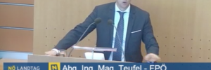 Reinhard Teufel im niederÃ¶sterr. Landtag