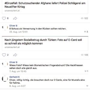 vk.com: Mordphantasien und Hasskommentare