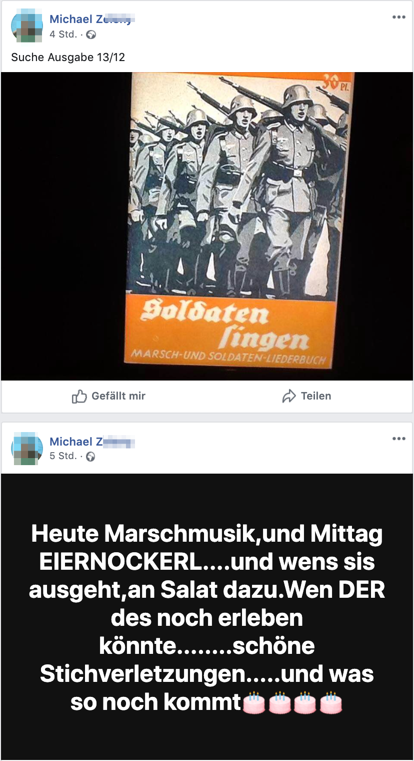 Michael Z. "Heute Marschmusik,und Mittag Eiernockerl"